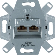 Berker Розетка UAE 8/8-полюсн. екранована, Кат.6a 4587