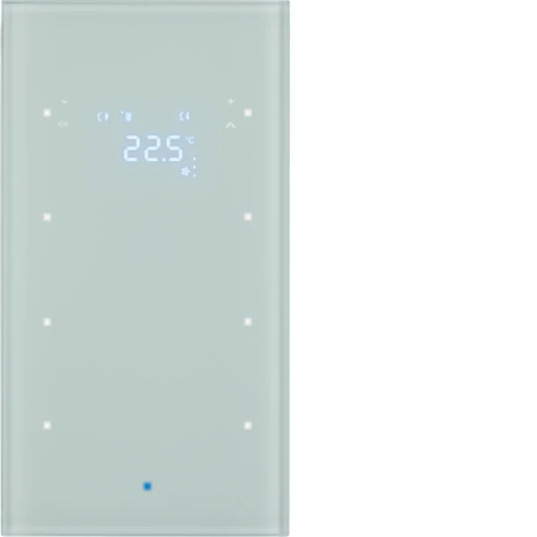Скляний сенсор 3-кан. з регул.темп-ри, пол.білизна, TS Sensor Berker 75643030