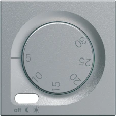 Hager Накладка для термостата Lumina/Gallery, срібна WXD315T
