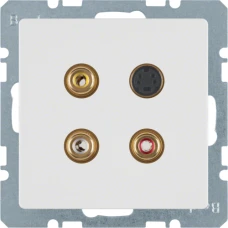 Berker Мультимедійна розетка: тюльпан/S-відео, пол.білизна, Q.x 3315326089