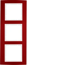 Berker Рамка 3Х червона/пол.білизна B.3 10133022