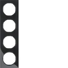 Berker Рамка 4Х пластик/чорний, R.3 10142245