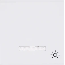 Hager Клавіша з лінзою з символом 'Дзвоник' Lumina, чорна WL6120