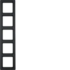 Berker Рамка 5Х антрацит, Q.1 10156086