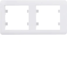 Hager Рамка 2Х горизонтальна Lumina-Soul, біла WL5220