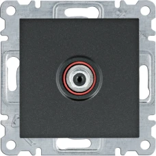 Hager Розетка САТ Lumina, чорна WL3233