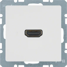 Berker HDMI-розетка, підключення сзаду під кутом 90град., пол.білизна, Q.x 3315436089