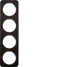 Berker Рамка 4Х дуб/пол.білизна, дерево, R.1 10142359