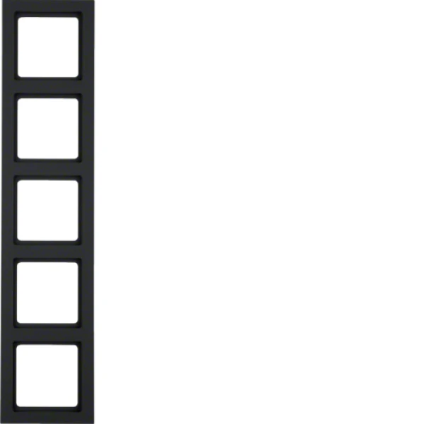 Рамка 5Х антрацит, Q.3 Berker 10156096