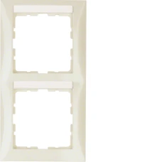 Berker Рамка з полем д/надпису біла 2-кратна вертикальна S.1 10128912
