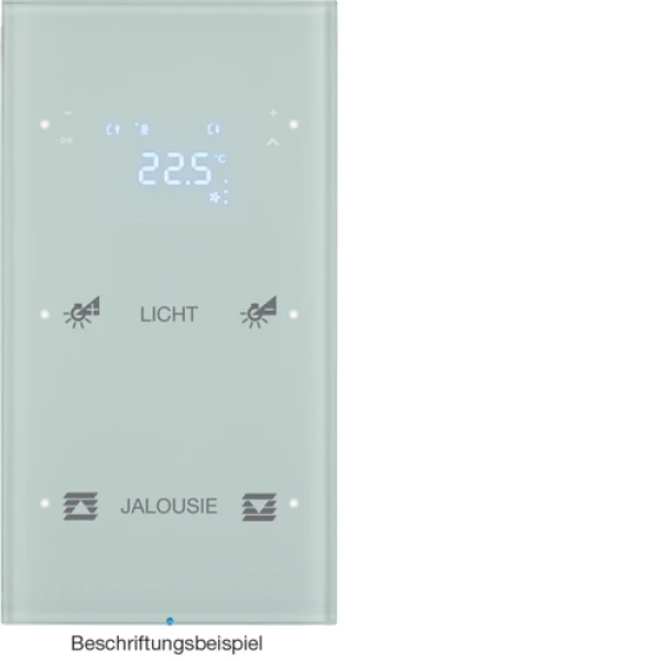 Сенсор 2-кан з регулюванням темп-ри, конфігуруємий, п.білизна, TS Sensor R.1 Berker 75642150