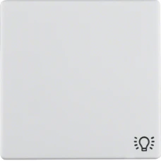Berker Клавіша 1Х зі знаком 'Світло', пол.білизна, Q.x 16206049