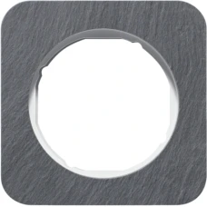 Berker Рамка 1Х антрацит/пол.білизна, сланець, R.1 10112389