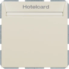 Berker Релейний вимикач з накладкою для готельної карти, 230В/6А, білий S.1 16408992