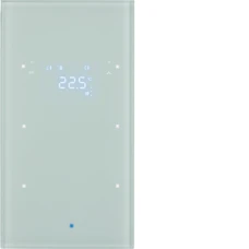 Berker Скляний сенсор 2-кан. з регул.темп-ри, пол.білизна, TS Sensor 75642030