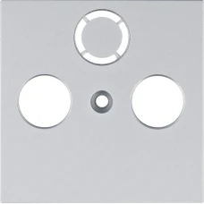Hager Лицьова панель ТВ Lumina, срібна WL6312