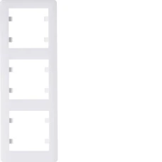 Hager Рамка 3Х вертикальна Lumina-Soul, біла WL5130