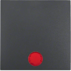 Berker Клавіша 1Х з лінзами антрацит S.1 IP44 16291616