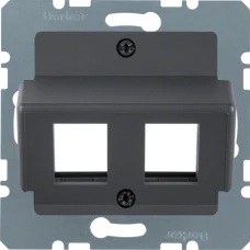 Berker Накладка для модулів Modular Jacks 'Krone', антрацит S.1 14641606