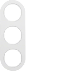 Berker Рамка 3Х пластик/пол.білизна, R.Classic 10132089