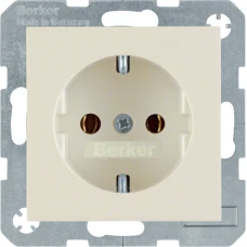 Berker Розетка з з/к, біла, 16А/250В S.1 47438982
