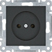 Hager Розетка без з/к Lumina, чорна, 16А/230В WL1013