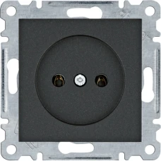 Hager Розетка без з/к Lumina, чорна, 16А/230В WL1013