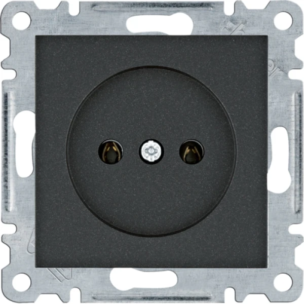 Розетка без з/к Lumina, чорна, 16А/230В  Hager WL1013