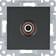 Hager Розетка ТВ Lumina, чорна WL3213