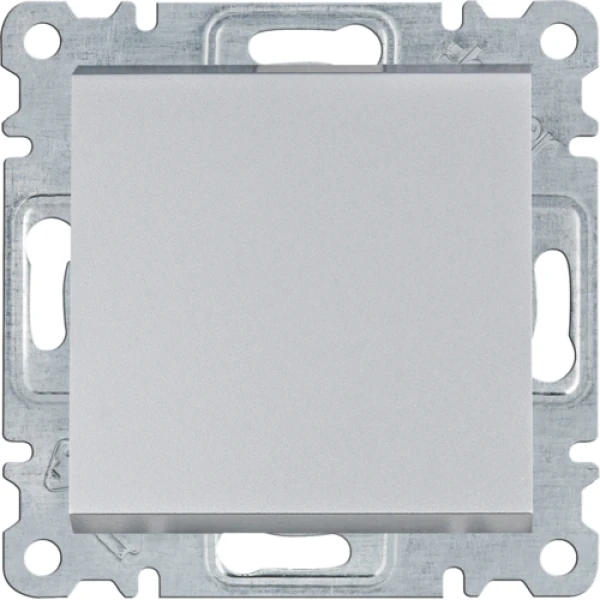 Вимикач 1-полюсний Lumina, срібний, 10АХ/230В  Hager WL0012