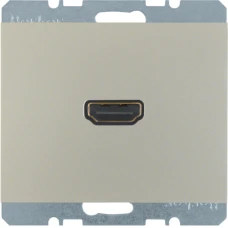 Berker HDMI-розетка, підключення сзаду під кутом 90град., сталевий лак, K.5 3315437004