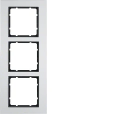 Berker Рамка 3Х алюміній/антрацит B.7 10136904