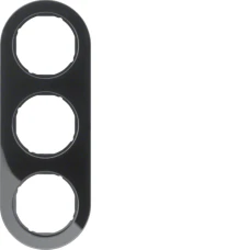 Berker Рамка 3Х пластик/чорна, R.Classic 10132045