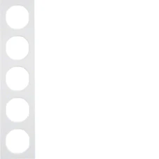 Berker Рамка 5Х пластик/пол.білизна, R.3 10152289