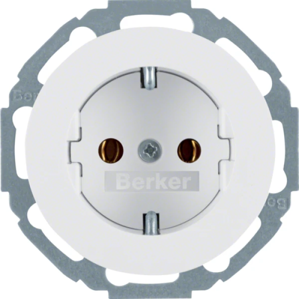 Розетка з з/к, 16А/250В, пол.білизна, R.Classic Berker 47452089