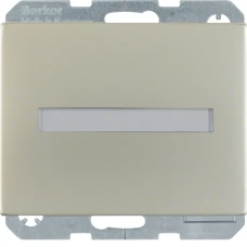 Berker Розетка з з/к, кришка, захист.конт., полем д/надп., нерж.сталь, 16А/250В K.5 47527204