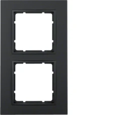 Berker Рамка 2Х пластикова кольору антрацит B.7 10126626