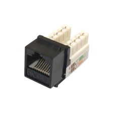 Berker Роз'єм комп'ютерний неекранований KeyStone RJ-45 UTP, 6 категорії (чорний) 11014623