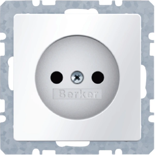 Розетка без з/к, 16А/250В, пол.білизна, Q.x Berker 6167036089