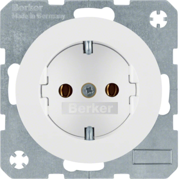 Розетка з з/к, 16А/250В, пол.білизна, R.x Berker 47432089
