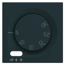 Hager Накладка для термостата Lumina/Gallery, чорна WXD315C