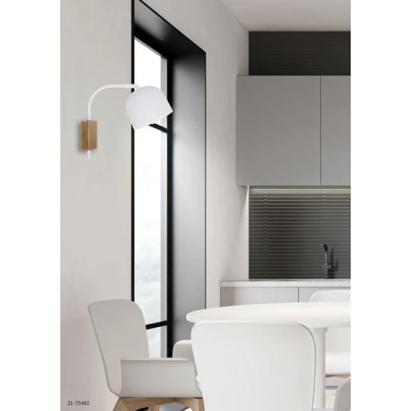 Бра Candellux RUPI E27 коричневий, білий 21-75482 - Фото 2