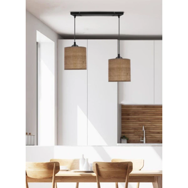 Підвісний світильник Candellux LEGNO E27 чорний 32-18328 - Фото 2