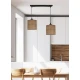 Підвісний світильник Candellux LEGNO E27 чорний 32-18328