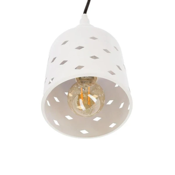 Підвісний світильник Candellux HAMP E27 білий 31-51905 - Фото 5