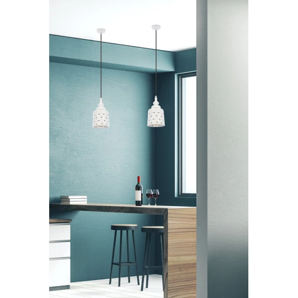 Підвісний світильник Candellux HAMP E27 білий 31-51905 - Фото 6