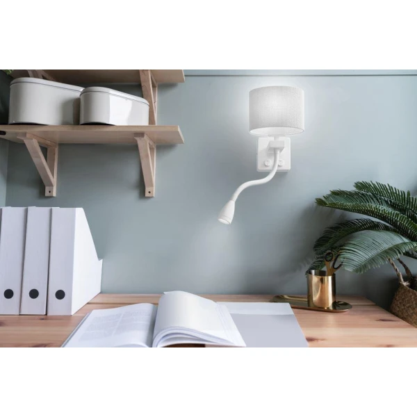 Бра Candellux POLO E27 3000К білий 21-75383 - Фото 3