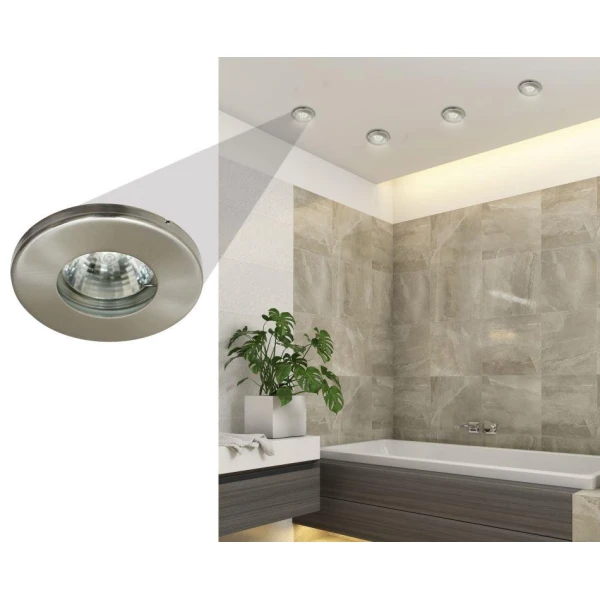 Точковий світильник врізний Candellux SH-06 MR16 нікелевий 2291037 - Фото 2