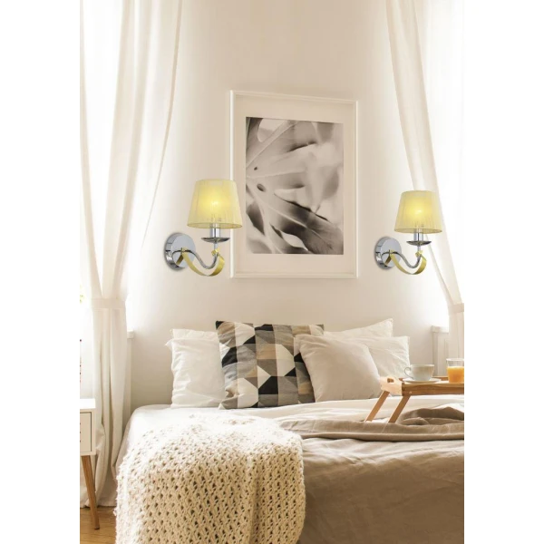 Бра Candellux DIVA E14 золотий, хром 21-55040 - Фото 2