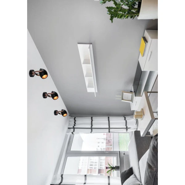 Бра Candellux ANICA E14 чорний, мідний 91-81391 - Фото 3